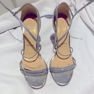 Christian Louboutin glitter sandal